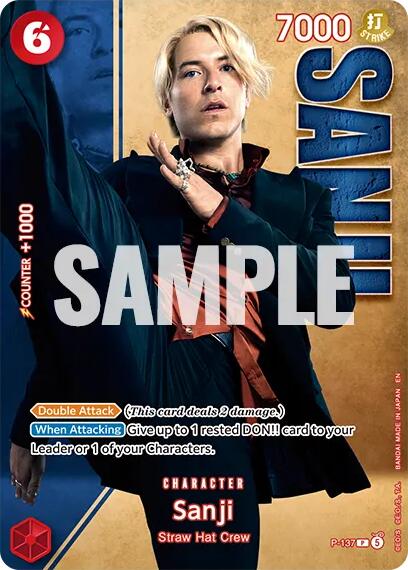 Sanji (P-137) (Premium Card Collection -Live Action Edition Vol.2 Straw Hat Crew-) [One Piece Promotion Cards] | Card Merchant Takapuna