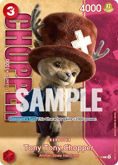 Tony Tony.Chopper (P-138) (Premium Card Collection -Live Action Edition Vol.2 Straw Hat Crew-) [One Piece Promotion Cards] | Card Merchant Takapuna