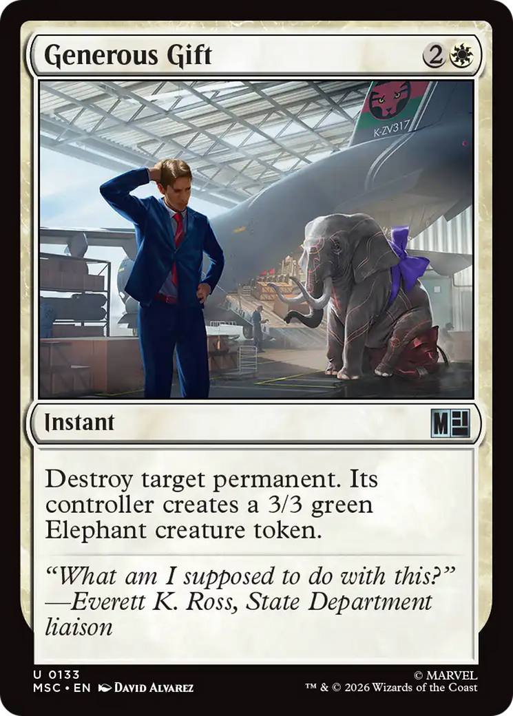 Generous Gift [Marvel Super Heroes Commander] | Card Merchant Takapuna