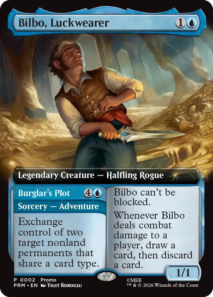 Bilbo, Luckwearer (Extended Art) [Media Promos] | Card Merchant Takapuna