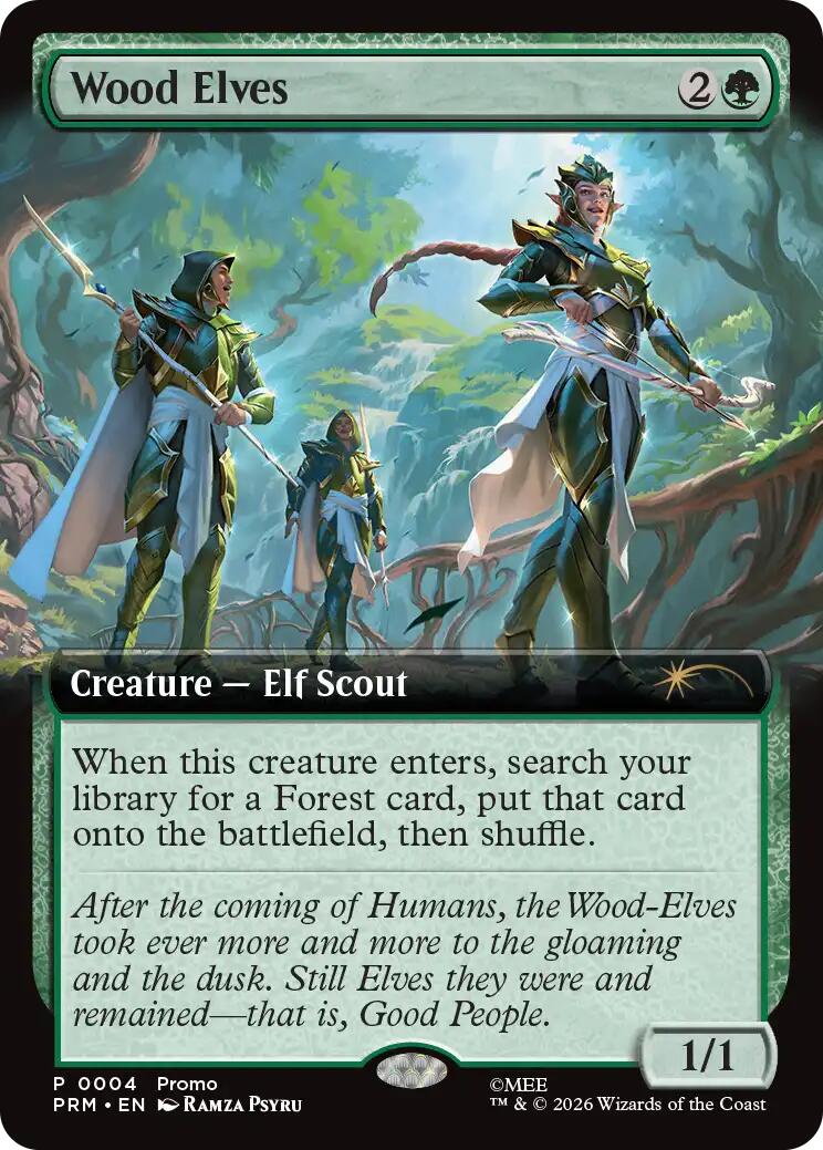 Wood Elves (Extended Art) [Media Promos] | Card Merchant Takapuna