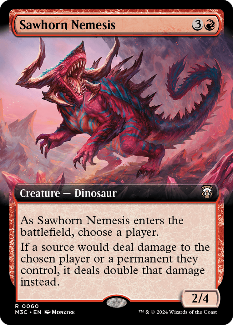 Sawhorn Nemesis (Extended Art) [Modern Horizons 3 Commander] | Card Merchant Takapuna