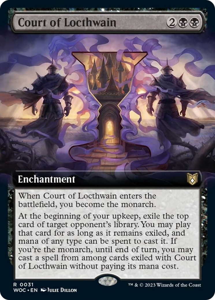 Court of Locthwain (Extended Art) [Wilds of Eldraine Commander] | Card Merchant Takapuna