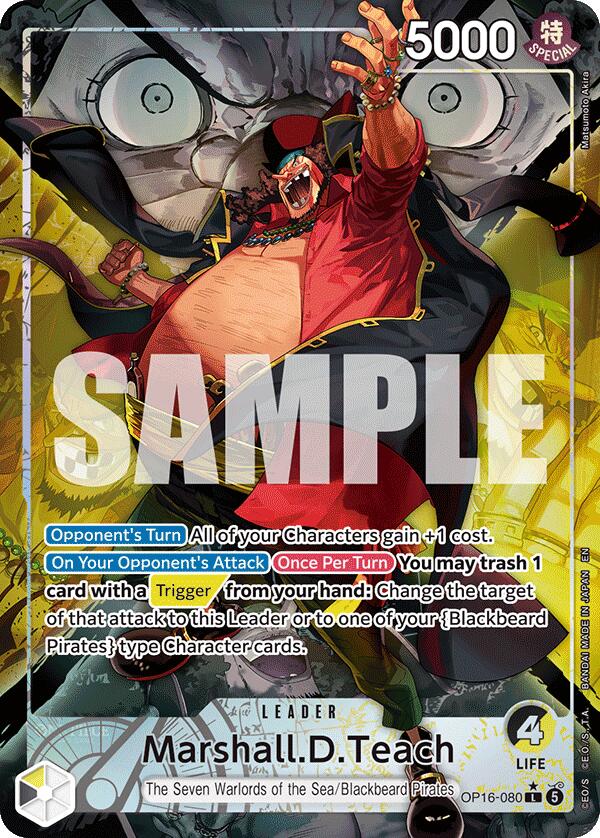 Marshall.D.Teach (Alternate Art) [The Time of Battle] | Card Merchant Takapuna