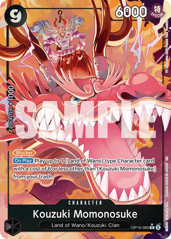 Kouzuki Momonosuke (Alternate Art) [The Time of Battle] | Card Merchant Takapuna