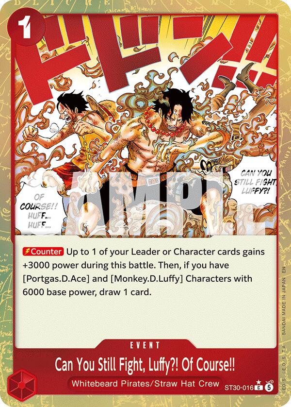 Can You Still Fight, Luffy?! Of Course!! (Parallel) [Starter Deck EX: Luffy & Ace] | Card Merchant Takapuna