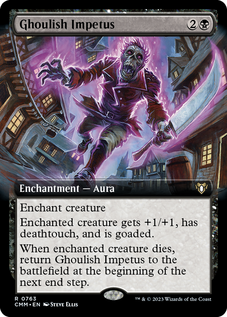Ghoulish Impetus (Extended Art) [Commander Masters] | Card Merchant Takapuna