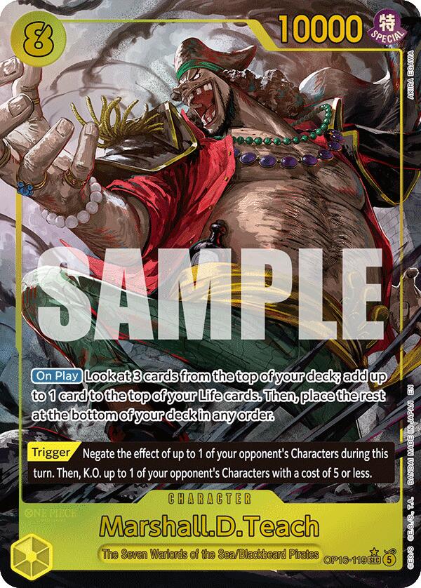 Marshall.D.Teach (Alternate Art) [The Time of Battle] | Card Merchant Takapuna