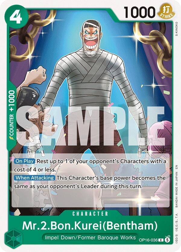 Mr.2.Bon.Kurei(Bentham) [The Time of Battle] | Card Merchant Takapuna