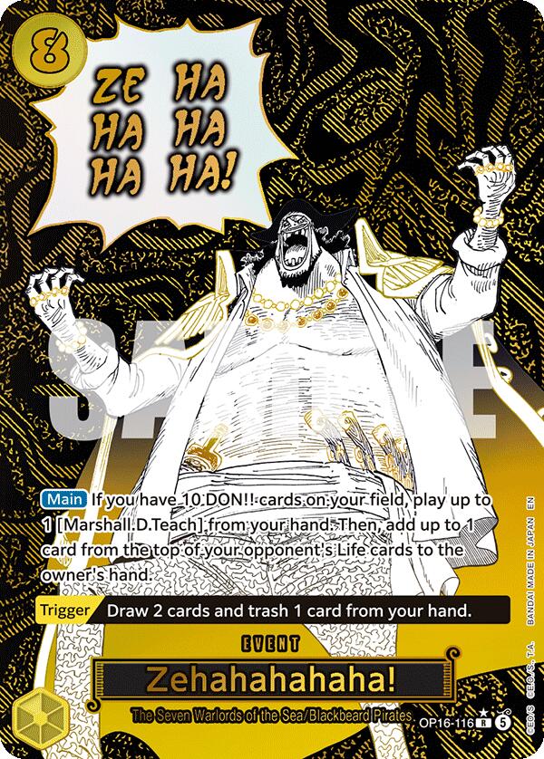Zehahahahaha! (Alternate Art) [The Time of Battle] | Card Merchant Takapuna