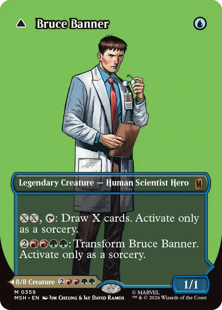 Bruce Banner (Borderless) (0359) [Marvel Super Heroes] | Card Merchant Takapuna