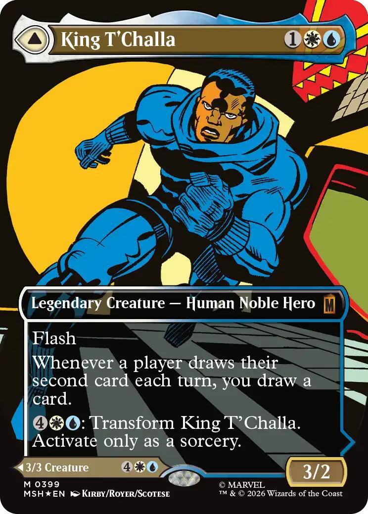 King T'Challa (Borderless) (0399) [Marvel Super Heroes] | Card Merchant Takapuna