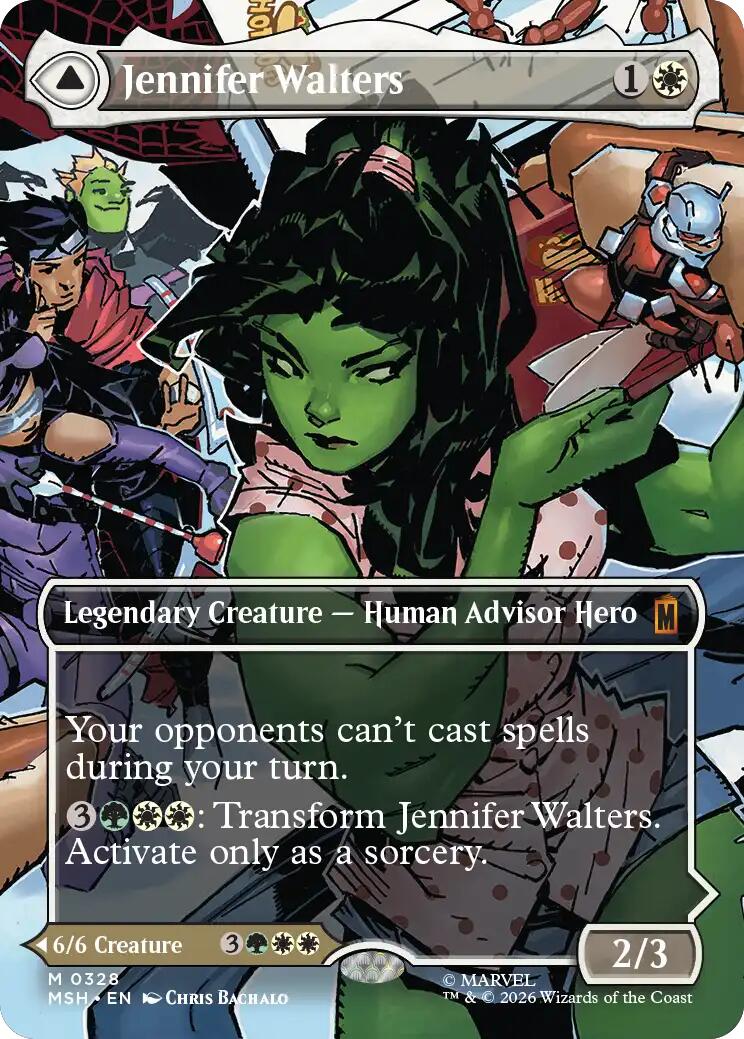 Jennifer Walters // The Sensational She-Hulk (Borderless) (0328) [Marvel Super Heroes] | Card Merchant Takapuna