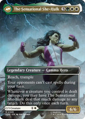Jennifer Walters // The Sensational She-Hulk (Borderless) (0328) [Marvel Super Heroes] | Card Merchant Takapuna