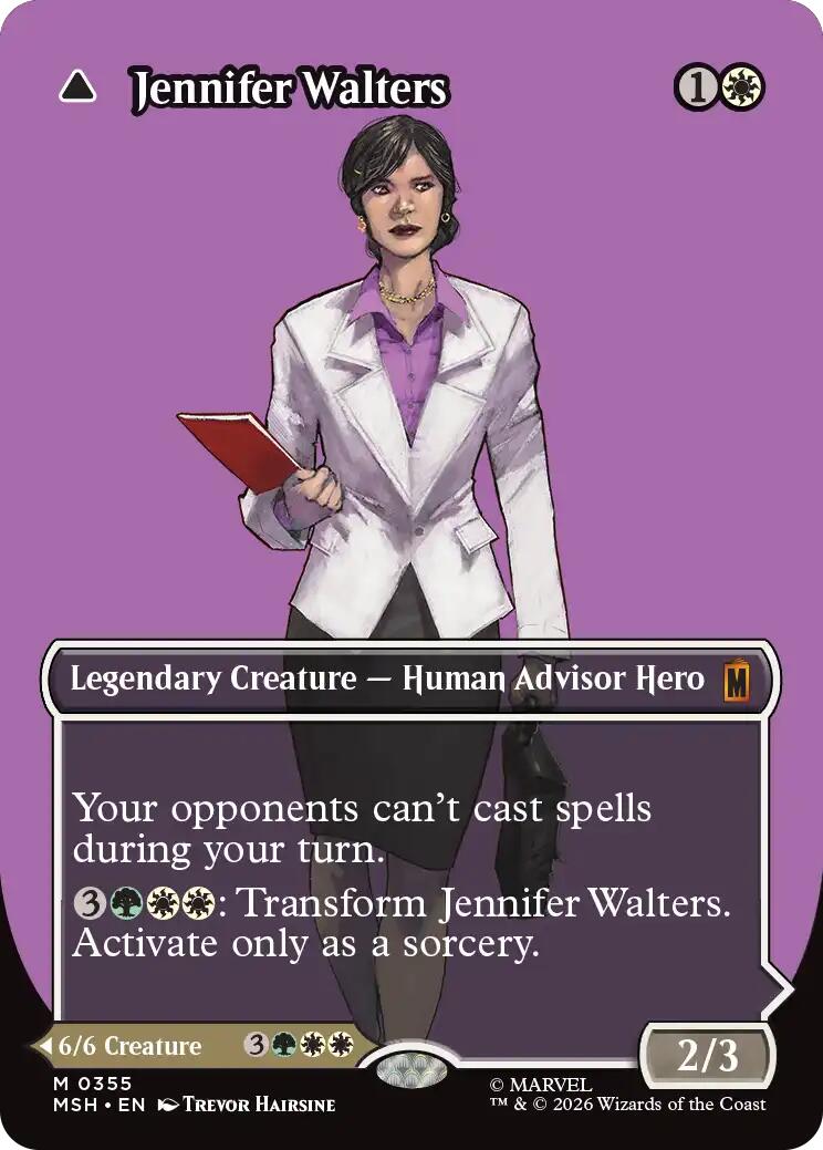 Jennifer Walters // The Sensational She-Hulk (Borderless) (0355) [Marvel Super Heroes] | Card Merchant Takapuna