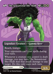 Jennifer Walters // The Sensational She-Hulk (Borderless) (0355) [Marvel Super Heroes] | Card Merchant Takapuna