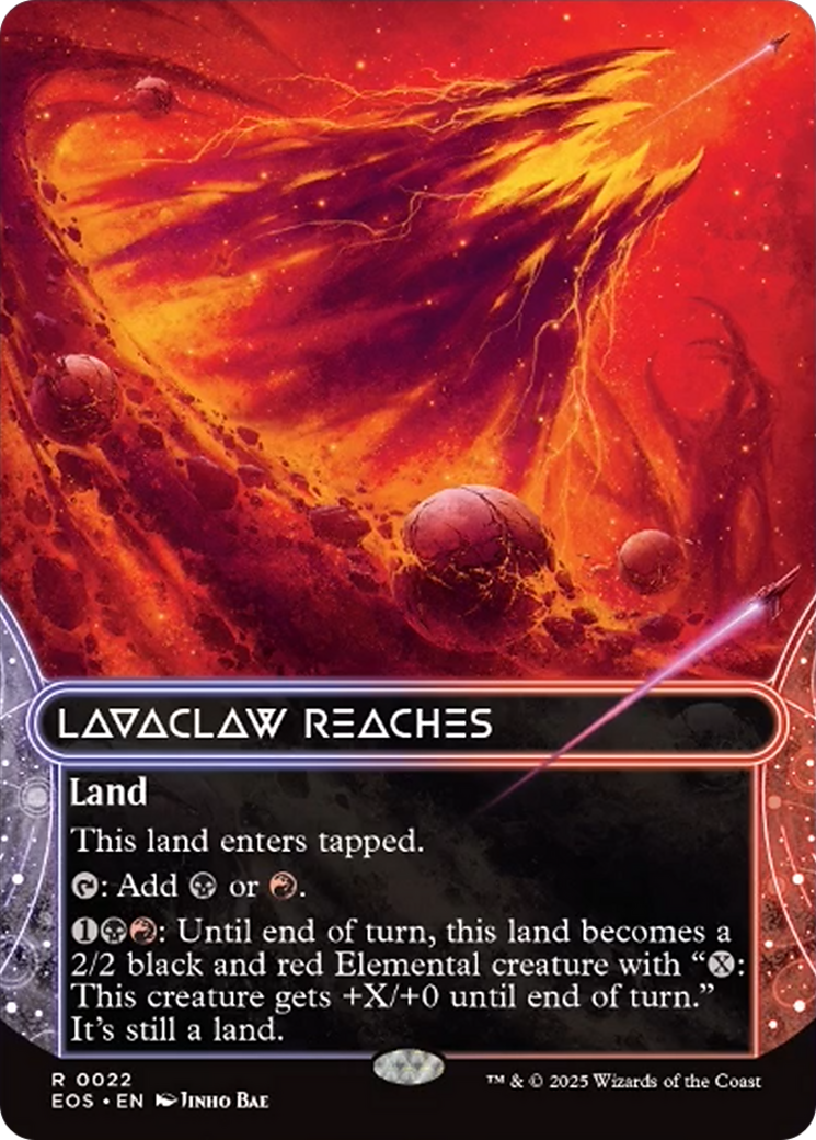 Lavaclaw Reaches (0022) (Borderless) [Edge of Eternities: Stellar Sights] | Card Merchant Takapuna