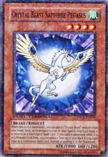 Crystal Beast Sapphire Pegasus [DT01-EN058] Common | Card Merchant Takapuna