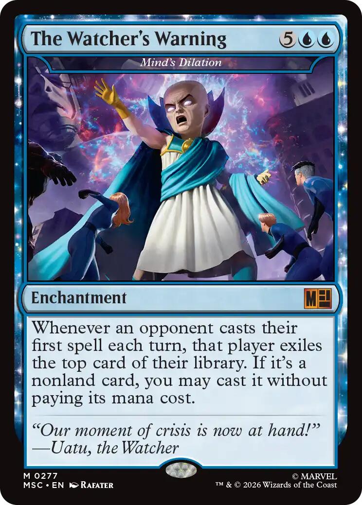 The Watcher's Warning - Mind's Dilation [Marvel Super Heroes Commander] | Card Merchant Takapuna