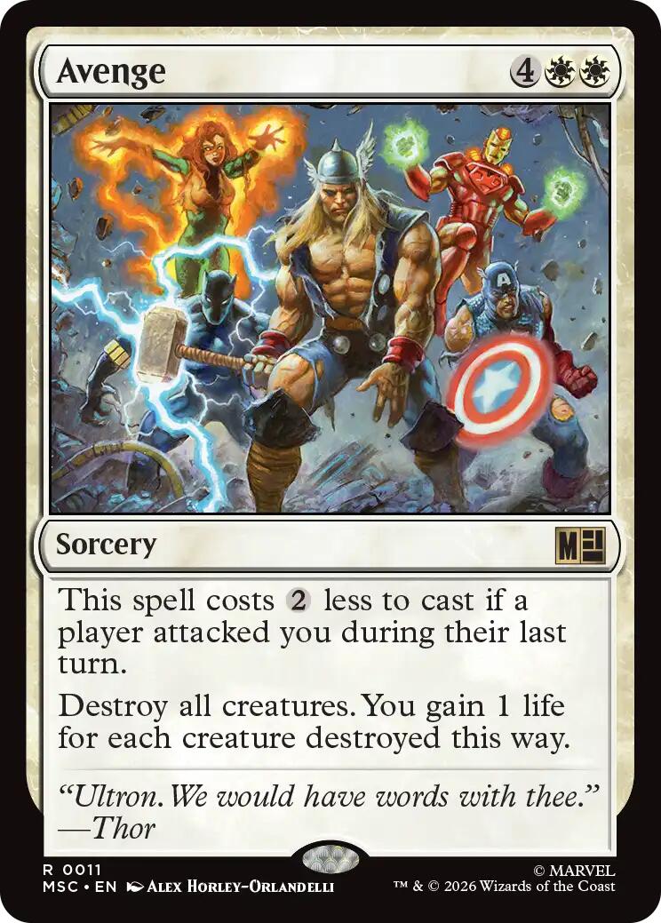Avenge (Surge Foil) [Marvel Super Heroes Commander] | Card Merchant Takapuna