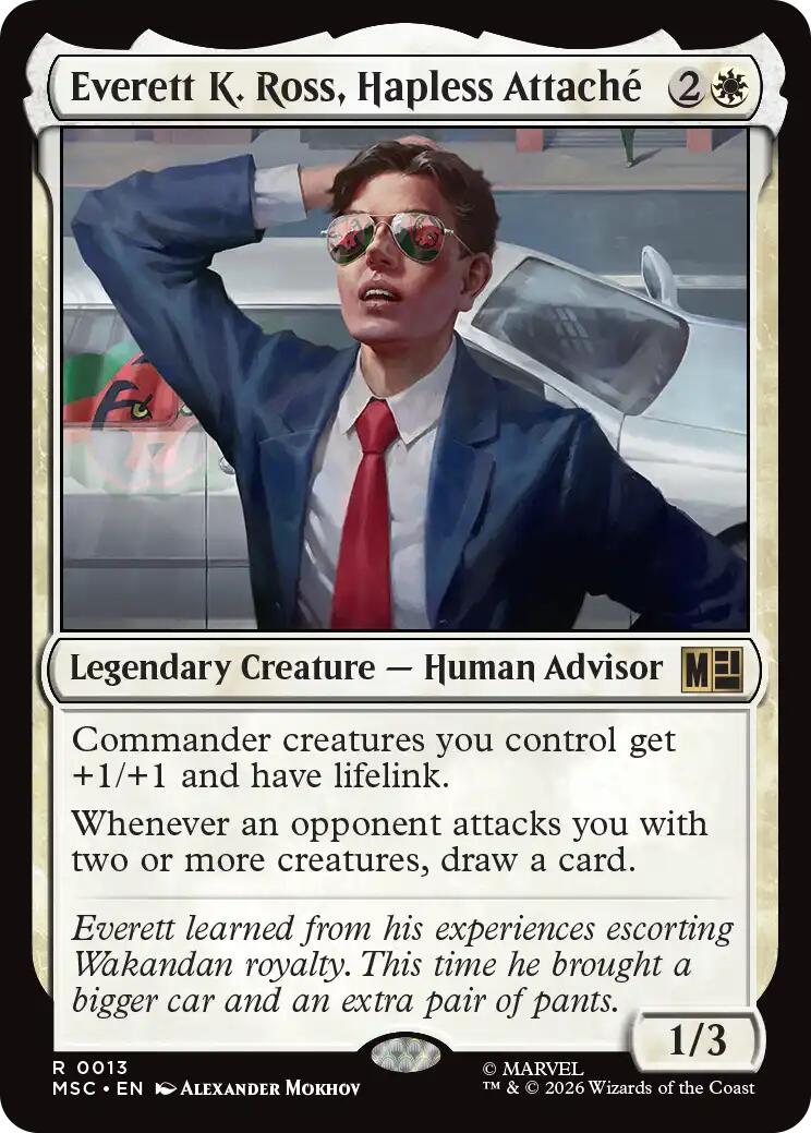 Everett K. Ross, Hapless Attache (Surge Foil) [Marvel Super Heroes Commander] | Card Merchant Takapuna