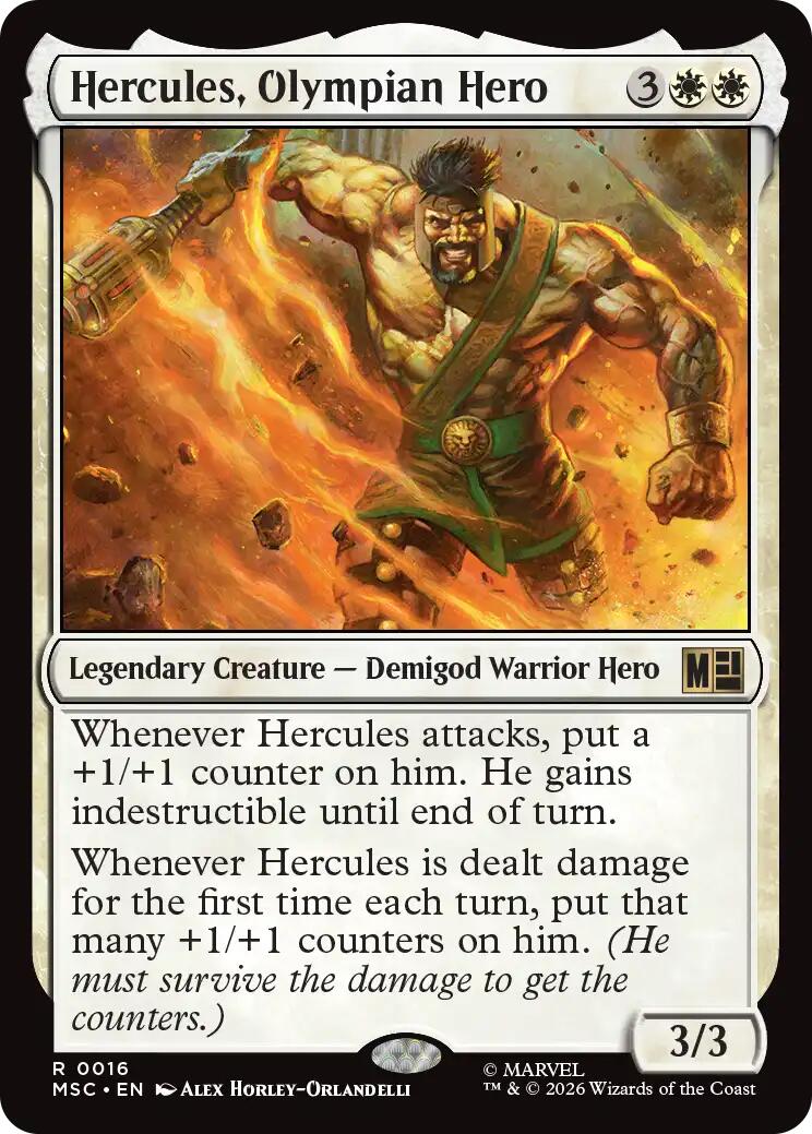 Hercules, Olympian Hero (Surge Foil) [Marvel Super Heroes Commander] | Card Merchant Takapuna