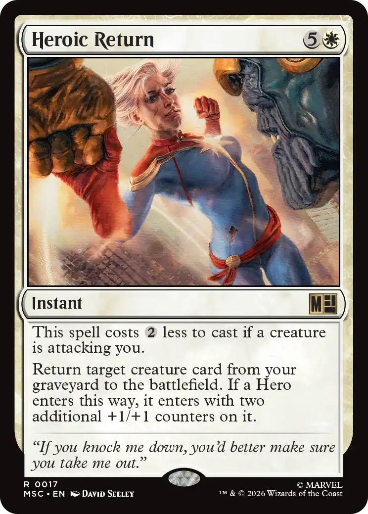 Heroic Return (Surge Foil) [Marvel Super Heroes Commander] | Card Merchant Takapuna