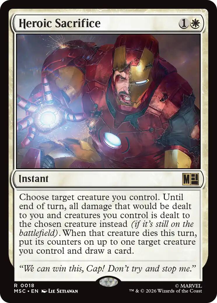 Heroic Sacrifice (Surge Foil) [Marvel Super Heroes Commander] | Card Merchant Takapuna