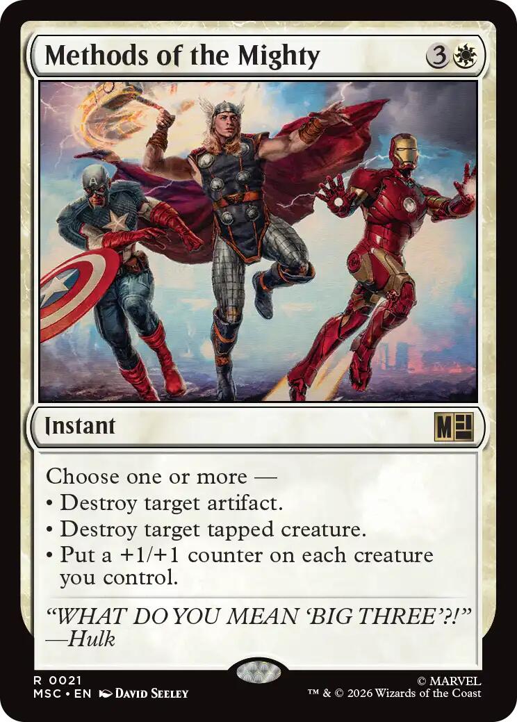 Methods of the Mighty (Surge Foil) [Marvel Super Heroes Commander] | Card Merchant Takapuna
