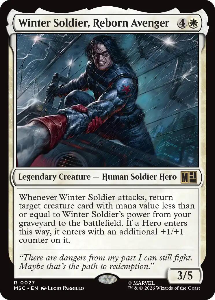 Winter Soldier, Reborn Avenger (Surge Foil) [Marvel Super Heroes Commander] | Card Merchant Takapuna