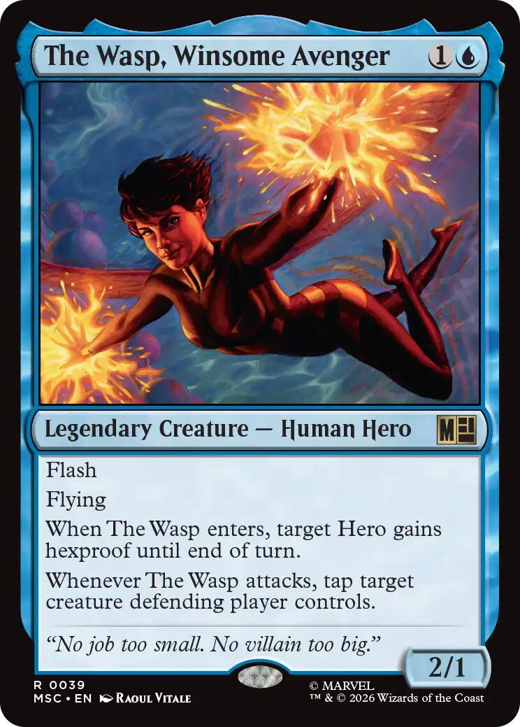 The Wasp, Winsome Avenger (Surge Foil) [Marvel Super Heroes Commander] | Card Merchant Takapuna