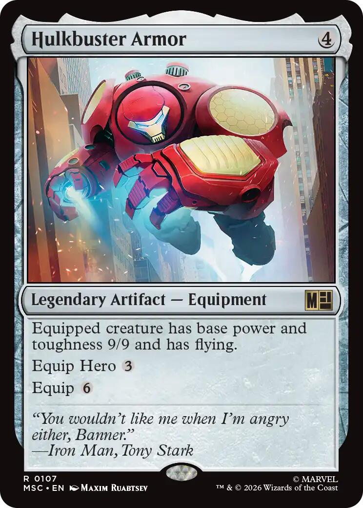 Hulkbuster Armor (Surge Foil) [Marvel Super Heroes Commander] | Card Merchant Takapuna