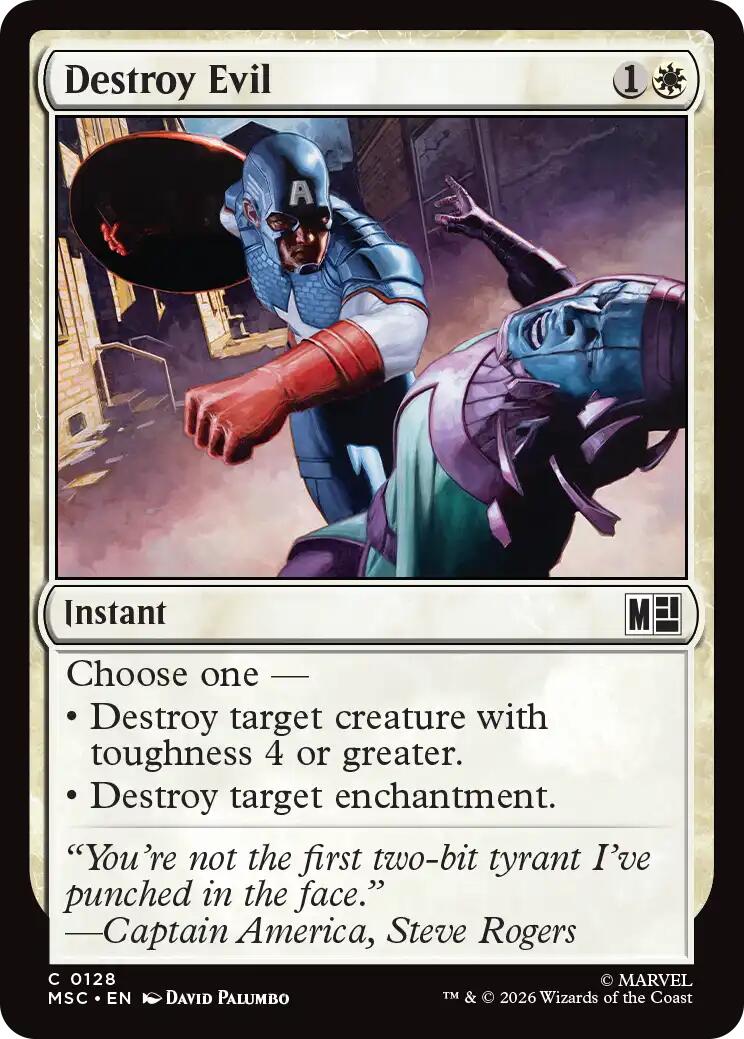 Destroy Evil (Surge Foil) [Marvel Super Heroes Commander] | Card Merchant Takapuna
