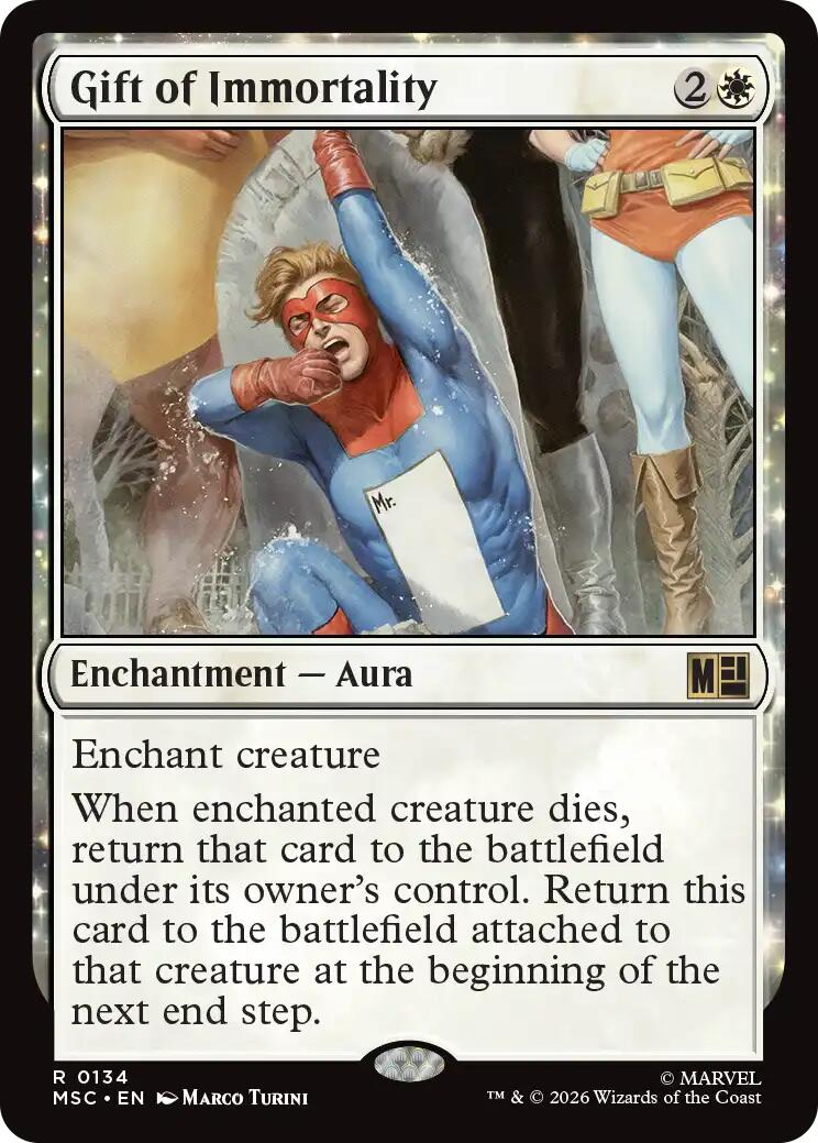 Gift of Immortality (Surge Foil) [Marvel Super Heroes Commander] | Card Merchant Takapuna