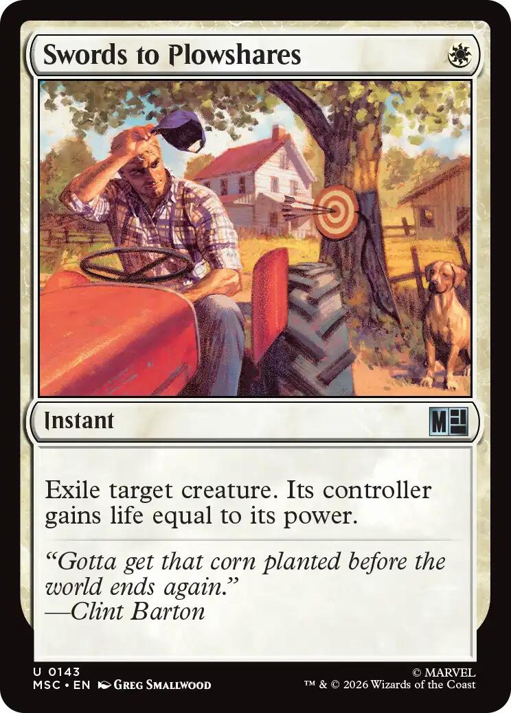 Swords to Plowshares (Surge Foil) [Marvel Super Heroes Commander] | Card Merchant Takapuna