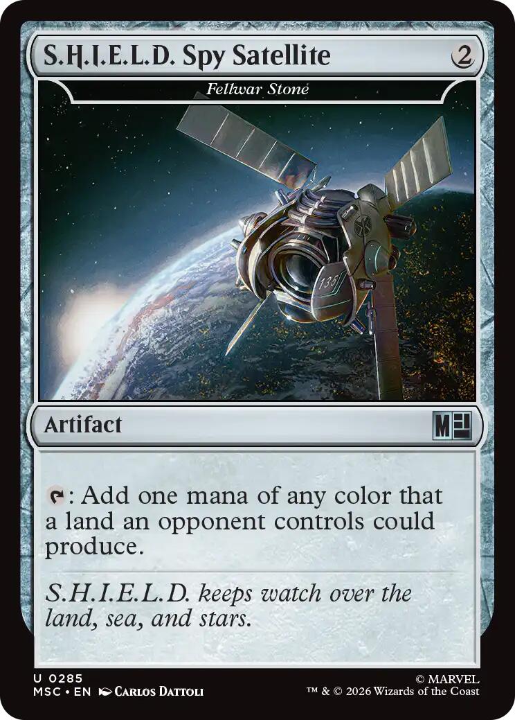 S.H.I.E.L.D. Spy Satellite - Fellwar Stone (Surge Foil) [Marvel Super Heroes Commander] | Card Merchant Takapuna
