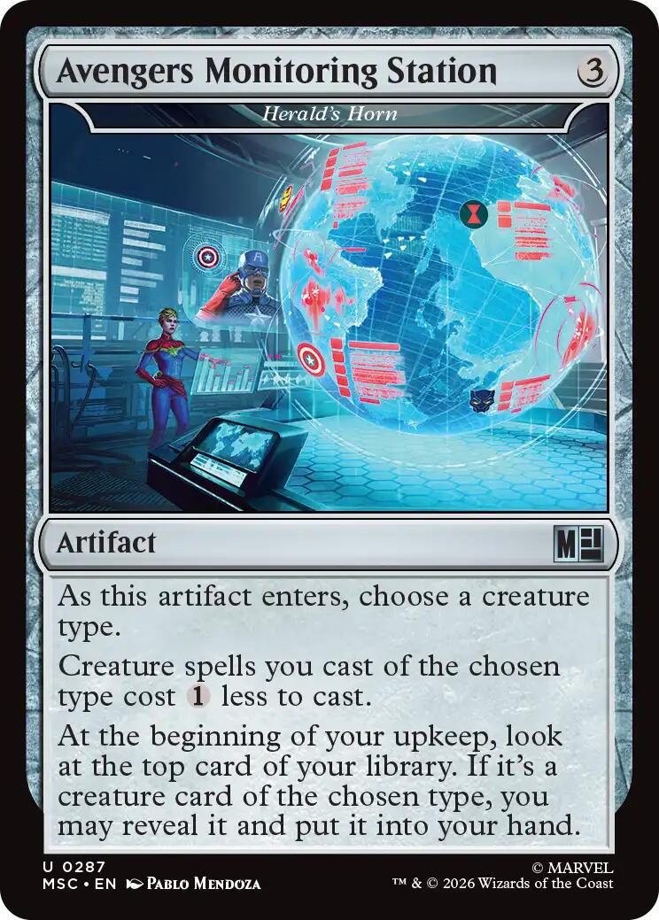 Avengers Monitoring Station - Herald's Horn (Surge Foil) [Marvel Super Heroes Commander] | Card Merchant Takapuna