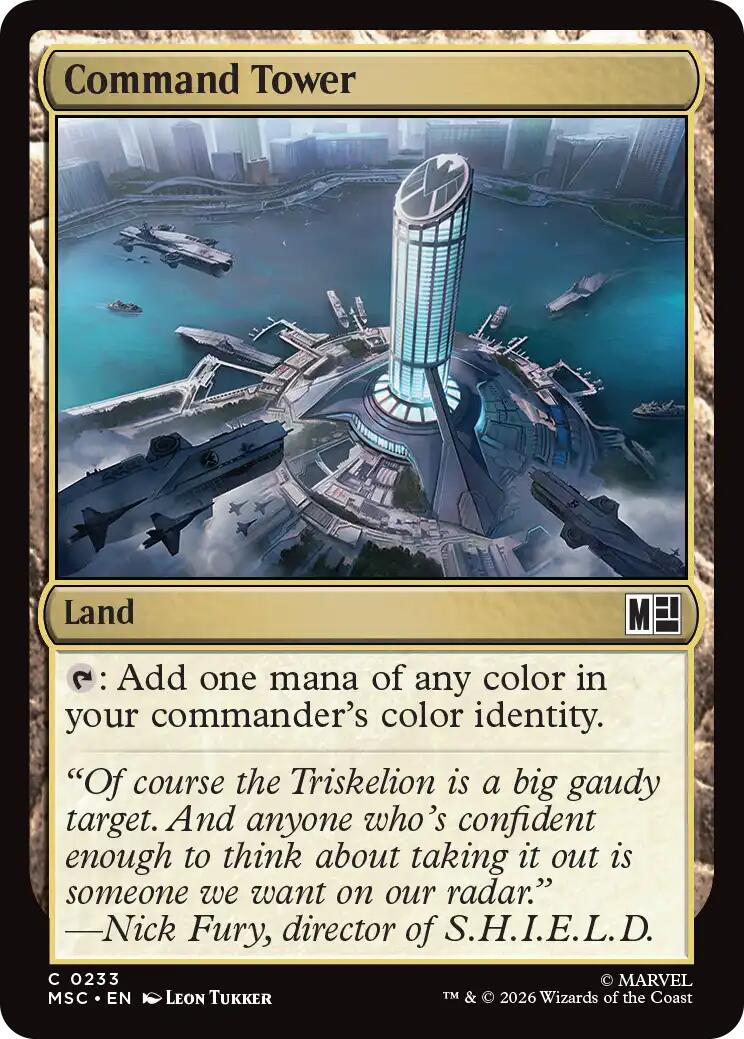 Command Tower (0233) (Surge Foil) [Marvel Super Heroes Commander] | Card Merchant Takapuna