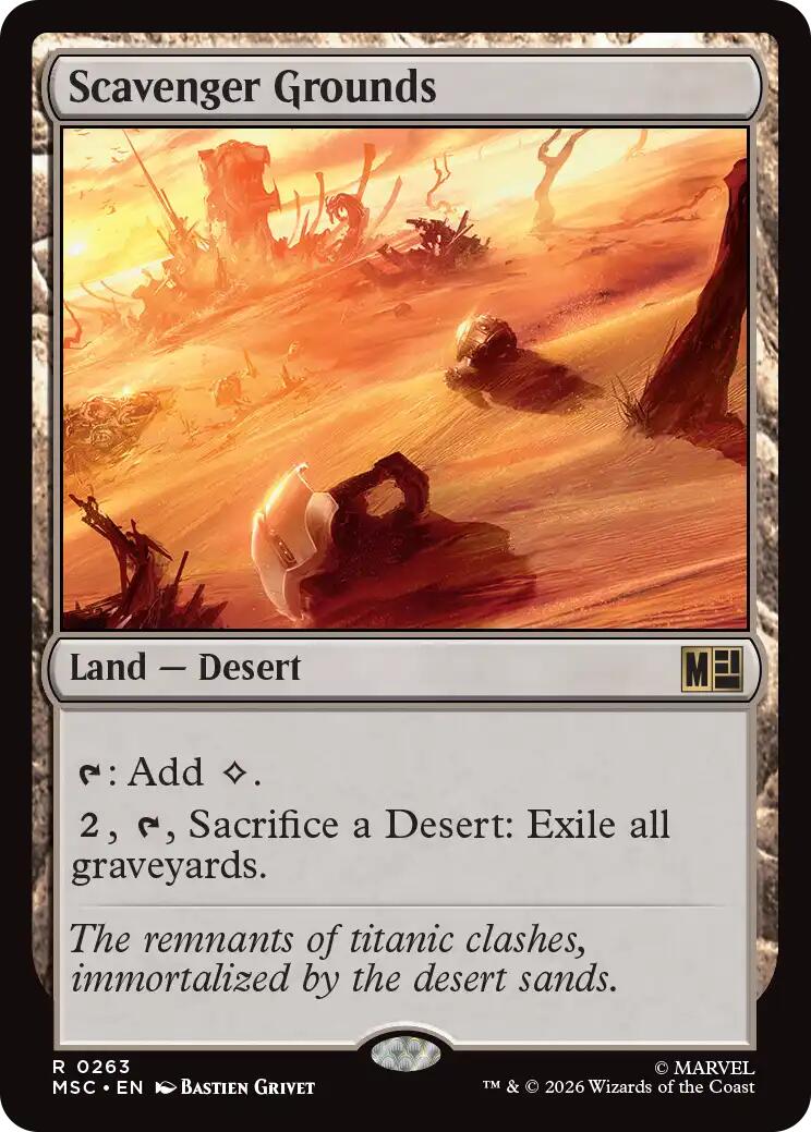 Scavenger Grounds (Surge Foil) [Marvel Super Heroes Commander] | Card Merchant Takapuna