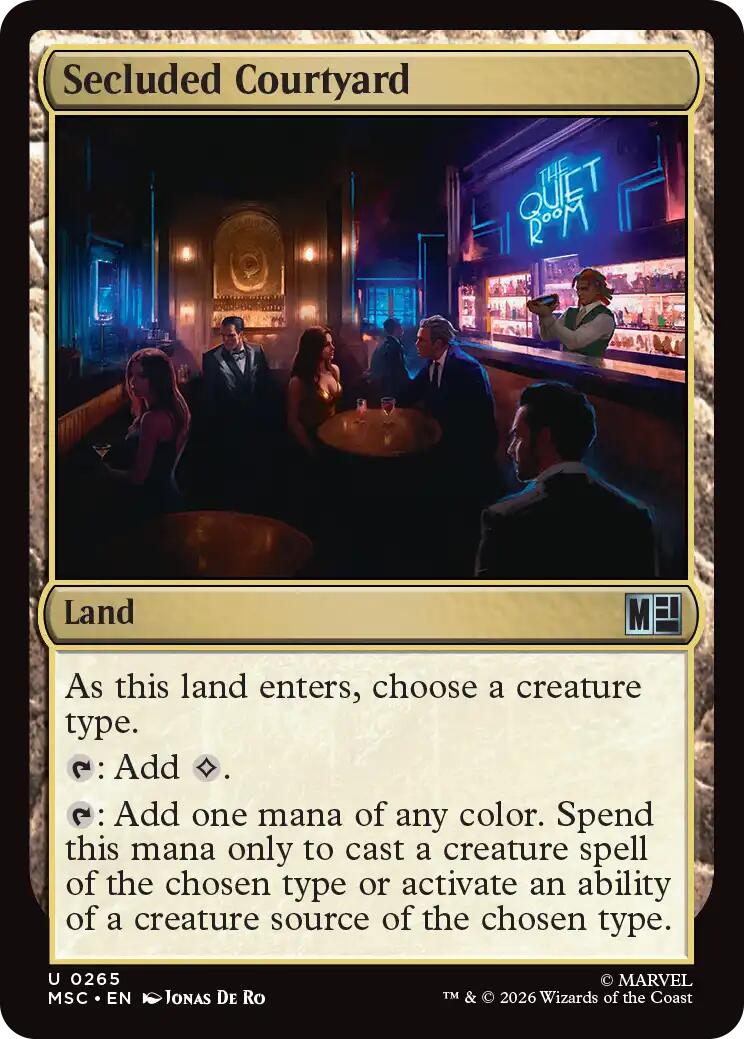 Secluded Courtyard (Surge Foil) [Marvel Super Heroes Commander] | Card Merchant Takapuna
