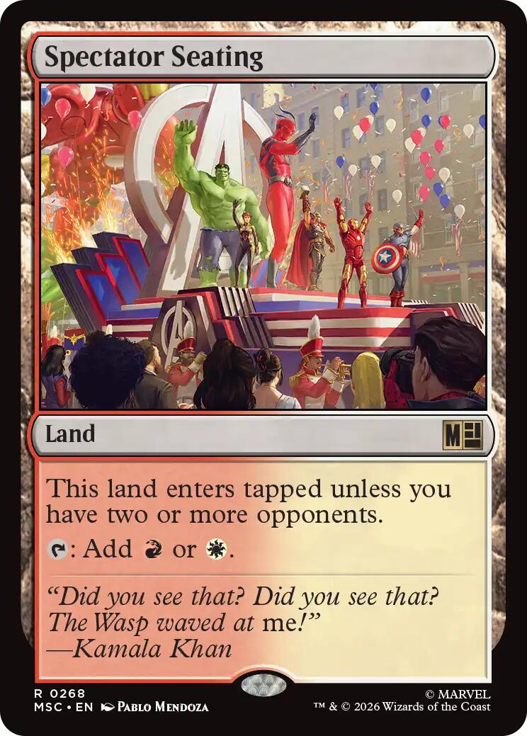 Spectator Seating (Surge Foil) [Marvel Super Heroes Commander] | Card Merchant Takapuna