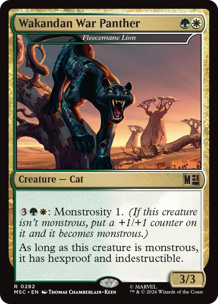 Wakandan War Panther - Fleecemane Lion [Marvel Super Heroes Commander] | Card Merchant Takapuna