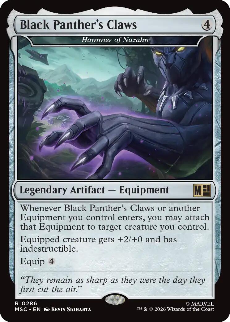 Black Panther's Claws - Hammer of Nazahn (Surge Foil) [Marvel Super Heroes Commander] | Card Merchant Takapuna