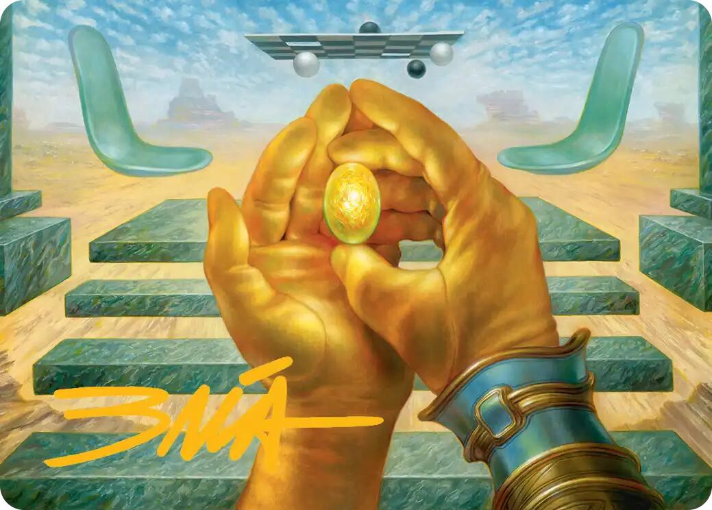 The Mind Stone Art Card (Gold-Stamped Signature) [Marvel Super Heroes Art Series] | Card Merchant Takapuna