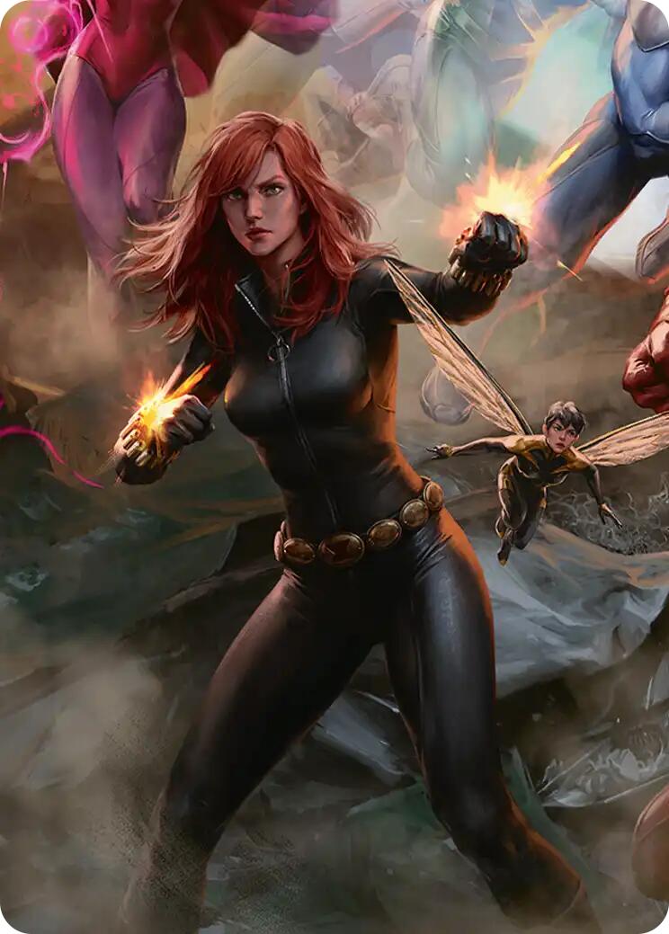 Black Widow, Intel Expert Art Card [Marvel Super Heroes Art Series] | Card Merchant Takapuna