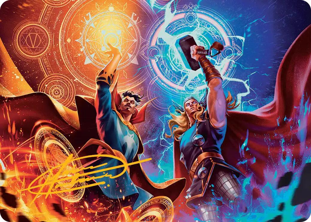 We Say Thee Nay! Art Card (Gold-Stamped Signature) [Marvel Super Heroes Art Series] | Card Merchant Takapuna