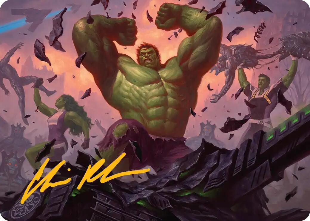 HULK SMASH! Art Card (Gold-Stamped Signature) [Marvel Super Heroes Art Series] | Card Merchant Takapuna