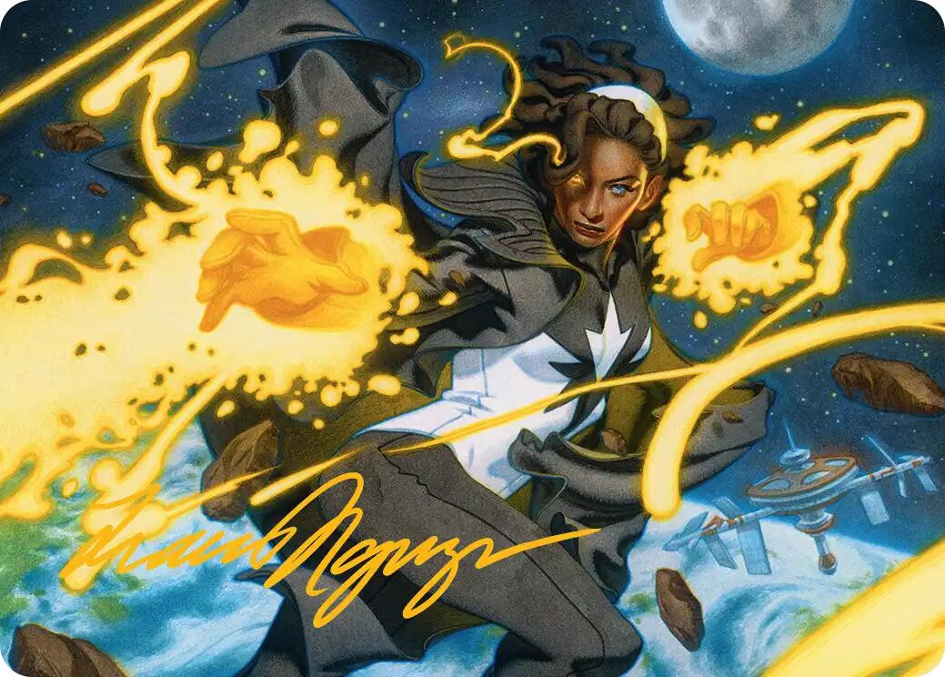 Photon, Mighty Marvel Art Card (Gold-Stamped Signature) [Marvel Super Heroes Art Series] | Card Merchant Takapuna