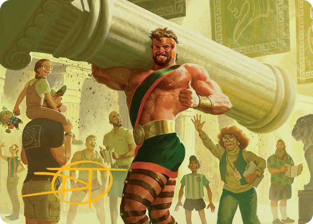 Hercules, Prince of Power Art Card (Gold-Stamped Signature) [Marvel Super Heroes Art Series] | Card Merchant Takapuna