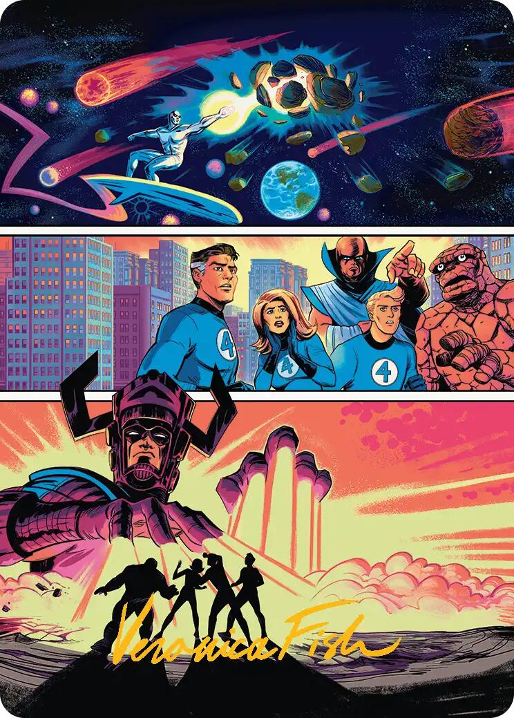 The Coming of Galactus Art Card (Gold-Stamped Signature) [Marvel Super Heroes Art Series] | Card Merchant Takapuna